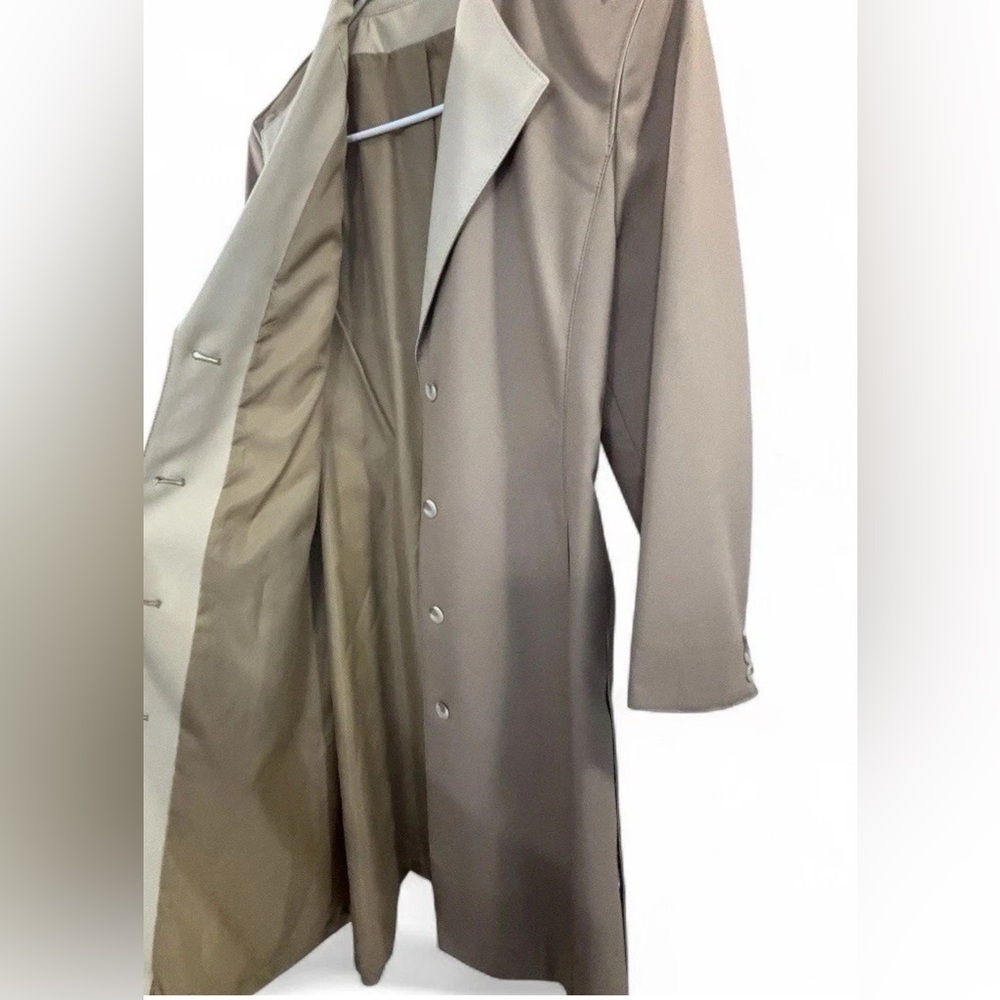 Vintage BONDERS 1960’s Classic Tan Trench Coat Jacket S/M Longline Made‎ in USA - Picture 5 of 10